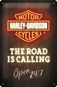 Nostalgic Art Plechová Cedule Harley-Davidson The Road Is Calling