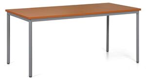 Jídelní stůl TRIVIA, tmavě šedá podnož, 1600 x 800 mm, třešeň