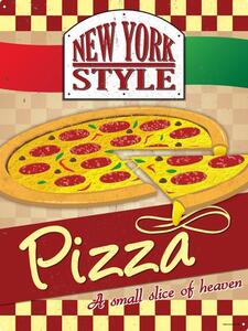 Plechová Cedule New York Style Pizza
