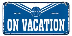 Nostalgic Art Plechová Cedule Pan Am On Vacation