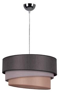 Duolla - Lustr na lanku TRIO 1xE27/40W/230V pr. 45 cm antracit/šedá/hnědá