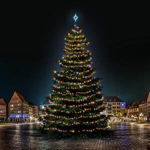 DECOLED LED světelná sada na vánoční stromy vysoké 21-23 m, barevná