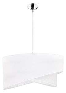 Duolla - Lustr na lanku CELLO 1xE27/40W/230V pr. 45 cm bílá/stříbrná