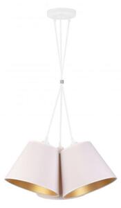 Duolla - Lustr na lanku TWIGGY 3xE27/40W/230V pr. 60 cm bílá
