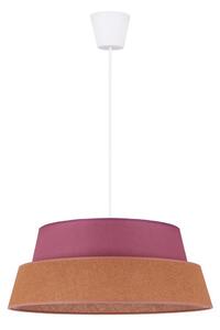 Duolla - Lustr na lanku GALAXY 1xE27/40W/230V pr. 50 cm růžová