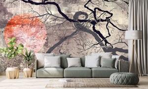 Tapeta surrealistické stromy - 300x200 cm