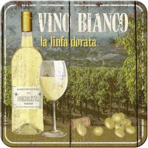 Nostalgic Art Plechové Podtácky Vino Bianco