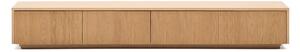 TV stolek v dekoru dubu v přírodní barvě 200x30x40 cm Helvine – Kave Home
