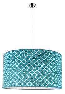 Duolla - Lustr na lanku MAROKO 1xE27/40W/230V pr. 45 cm tyrkysová/bílá