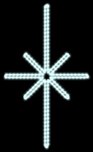 LED světelná sada na vánoční stromy vysoké 6-8 m, ledová bílá s Flash, dekory DZ113S3