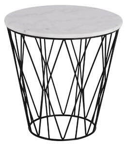 ACTONA Odkládací stolek Dudley bílá 50 × 50 × 50 cm