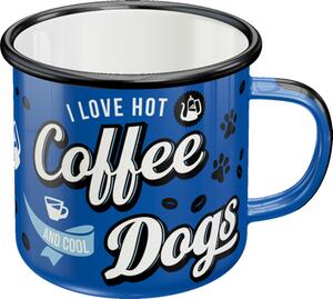 Nostalgic Art Plechový Hrnek I Love Coffee and Dogs