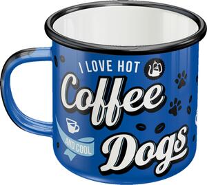 Nostalgic Art Plechový Hrnek I Love Coffee and Dogs