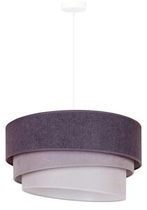 Duolla - Lustr na lanku TRIO 1xE27/15W/230V pr. 45 cm antracit/šedá/bílá