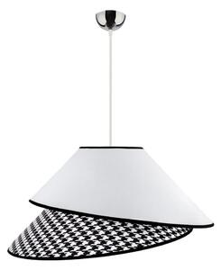 Duolla - Lustr na lanku COCO 1xE27/40W/230V pr. 50 cm bílá/černá