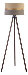 Duolla - Stojací lampa DUO 1xE27/60W/230V pr. 44 cm béžová/šedá/hnědá
