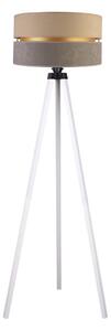 Duolla - Stojací lampa DUO 1xE27/60W/230V pr. 44 cm béžová/šedá/bílá