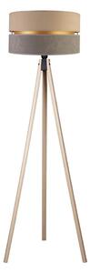 Duolla - Stojací lampa DUO 1xE27/60W/230V pr. 44 cm béžová/šedá/béžová