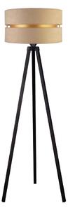 Duolla - Stojací lampa DUO 1xE27/60W/230V pr. 44 cm béžová/wenge