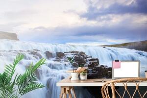 Fototapeta vodopády na Islandu - 150x100 cm