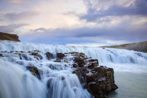 Fototapeta vodopády na Islandu - 300x200 cm