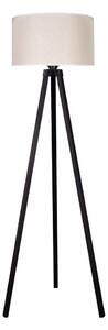 Duolla - Stojací lampa 1xE27/60W/230V pr. 44 cm krémová/wenge