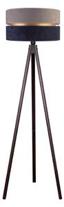 Duolla - Stojací lampa DUO 1xE27/60W/230V pr. 44 cm šedá/modrá/wenge