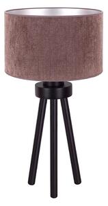 Duolla - Stolní lampa LYON 1xE27/15W/230V pr. 30 cm hnědá
