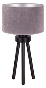 Duolla - Stolní lampa LYON 1xE27/15W/230V pr. 30 cm šedá