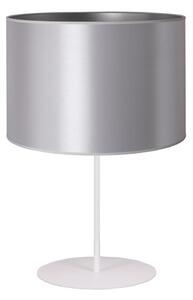 Duolla - Stolní lampa CANNES 1xE14/15W/230V pr. 20 cm stříbrná/bílá