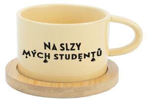 NA SLZY MÝCH STUDENTŮ - žlutý hrníček makronka 200 ml