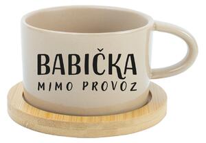 BABIČKA MIMO PROVOZ - krémový hrníček makronka 200 ml