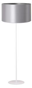 Duolla - Stojací lampa CANNES 1xE27/15W/230V pr. 45 cm stříbrná/bílá