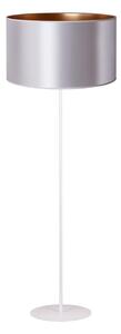 Duolla - Stojací lampa CANNES 1xE27/15W/230V pr. 45 cm stříbrná/měděná/bílá