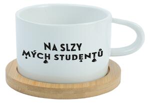 NA SLZY MÝCH STUDENTŮ - bílý hrníček makronka 200 ml