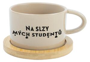 NA SLZY MÝCH STUDENTŮ - krémový hrníček makronka 200 ml