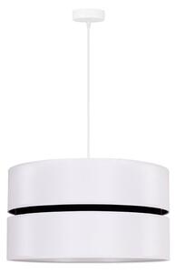 Duolla - Lustr na lanku DUO 1xE27/15W/230V pr. 40 cm bílá/černá