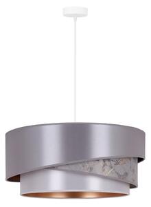 Duolla - Lustr na lanku KOBO 1xE27/15W/230V pr. 45 cm stříbrná/zlatá