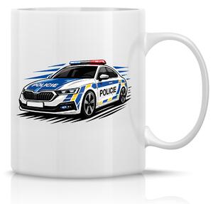 POLICIE - klasický bílý keramický hrníček 300 ml