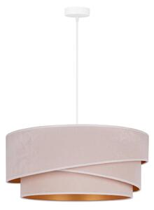 Duolla - Lustr na lanku KOBO 1xE27/15W/230V pr. 45 cm krémová/zlatá