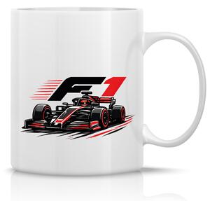 F1 - klasický bílý keramický hrníček 300 ml