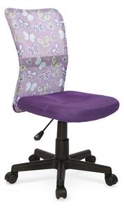 Dětská židle na kolečkách DINGO – bez područek, více barev Fialová