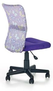 Dětská židle na kolečkách DINGO – bez područek, více barev Zelená