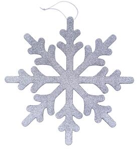 DECOLED Vločka IV, pr. 40 cm, stříbrná