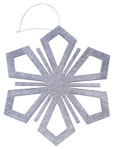 DECOLED Vločka II, pr. 40 cm, stříbrná
