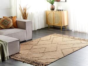 Jutový koberec 160 x 230 cm béžový HANDERE