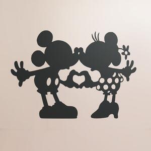 Živá Zeď Samolepka Mickey a Minnie černá