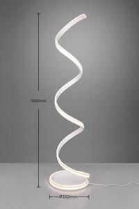 Trio Leuchten 426219131 NURIA - Stmívatelná bílá stojací lampa 34W, 2300+3000+4000K, výška 150cm (Moderní stojací lampa s přepínáním barvy světla)