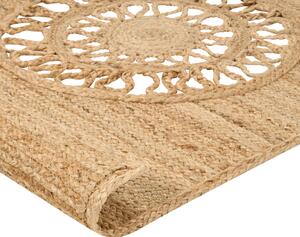 Jutový koberec 80 x 300 cm béžový HATIPOGLU