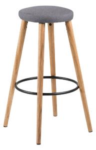 ACTONA Sada 2 ks − Barová židle Hector šedá 77 × 41 × 41 cm